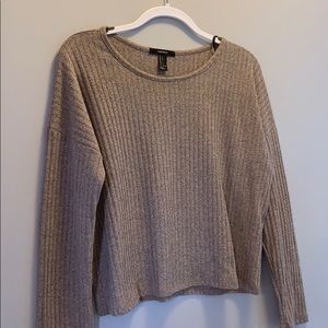 Tan cropped sweater